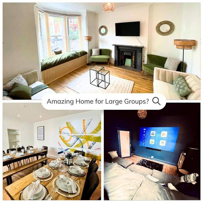 Holiday rental for 24 people, with garden and hot tub in Colwyn Bay