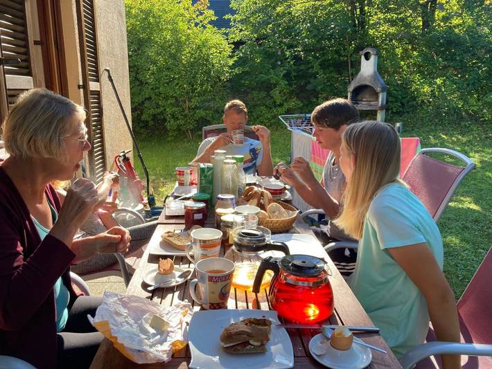 Ferienwohnung für 4 Personen, mit Terrasse und Garten