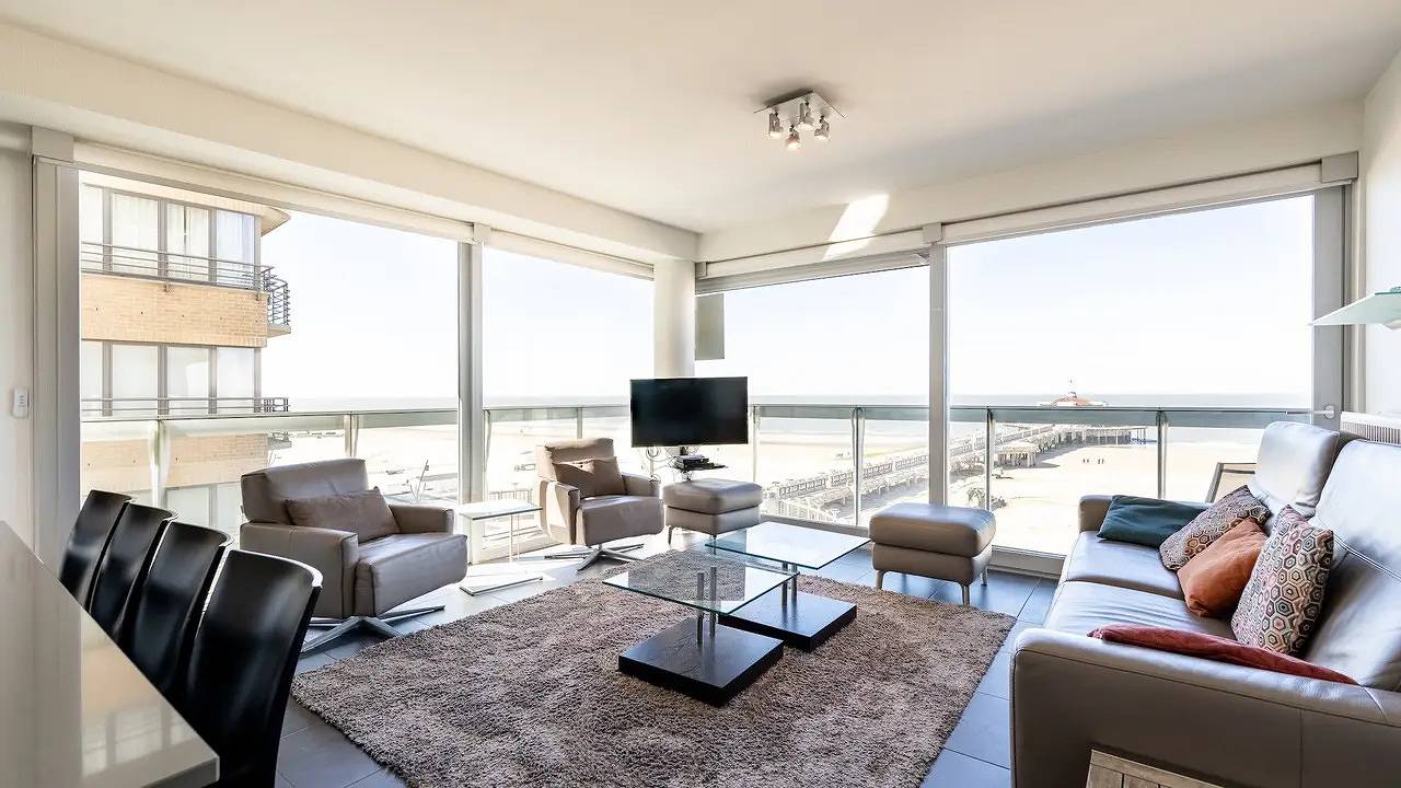 Appartement de vacances entier, Appartement de vacances pour 8 personnes avec balcon in Blankenberge, Côte belge