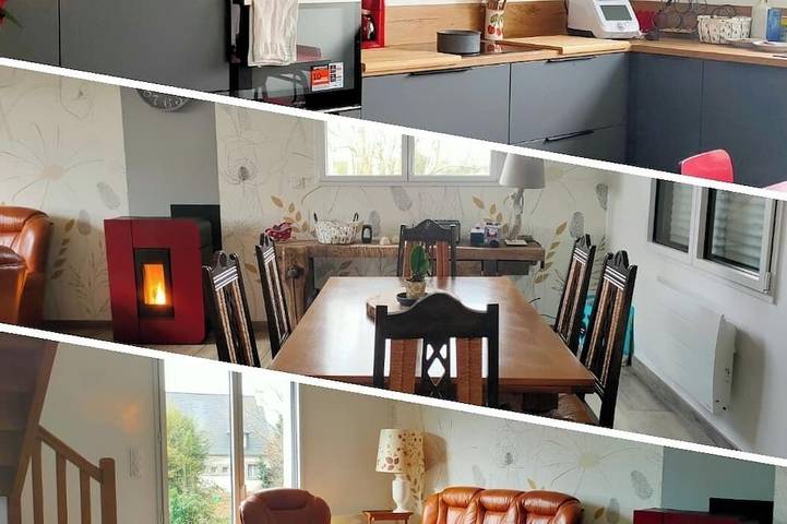Location de vacances pour 8 personnes à Dinéault