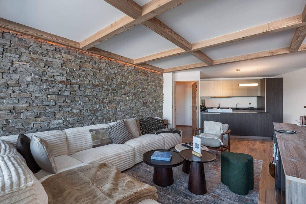 Ganze Wohnung, Neue Ski-in/Ski-out Wohnung in Courchevel mit Balkon und Parkplatz in Courchevel 1850, Saint-Bon-Tarentaise