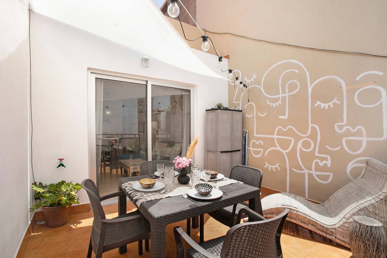 Appartement entier, Appartement de vacances 'Viva El Viento' avec terrasse privée et Wi-Fi in Playa el Médano, Granadilla de Abona