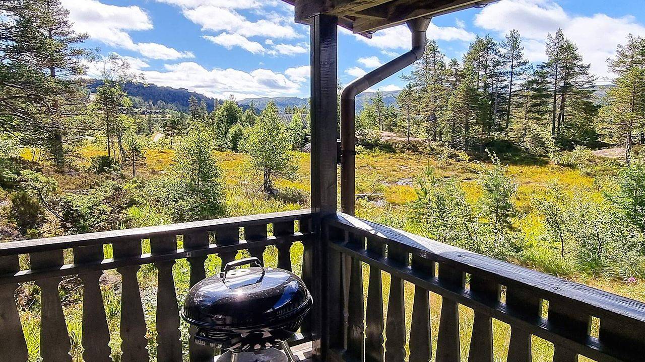 Feriehus for 7 personer med terrasse in Bortelid, Åseral