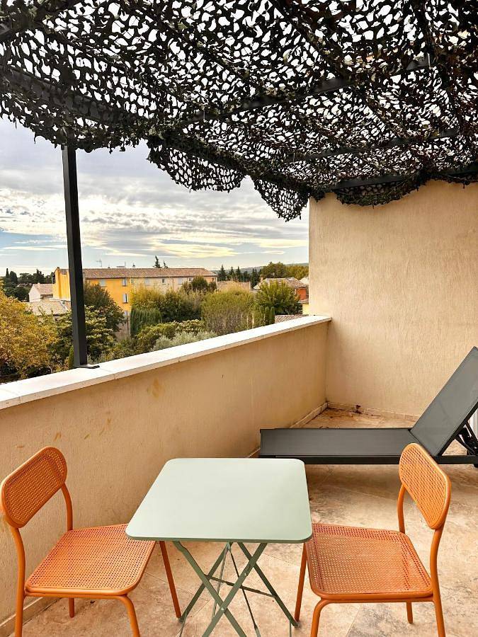 Maison d’hôte pour 2 personnes, avec Balcon ainsi que Terrasse et Vue