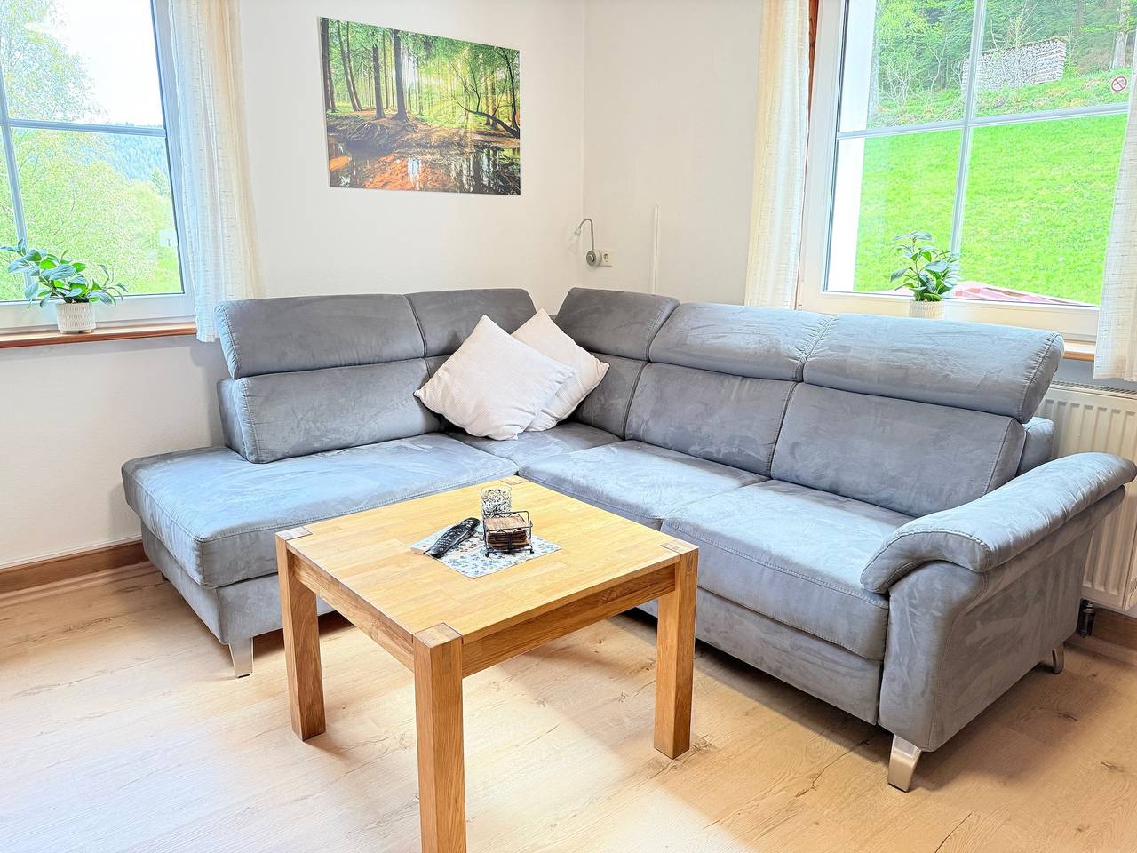 Geheel appartement, Ferienwohnung Wildbach, 80 m², infraroodsauna, omheinde tuin, barbecue, wifi, bosrand in Enzklösterle, Noordelijk Zwarte Woud