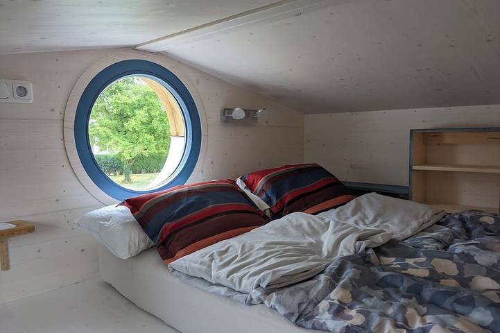 Modernes, gemütliches Tiny House mit überdachter Terrasse in Thaining, Romantische Straße
