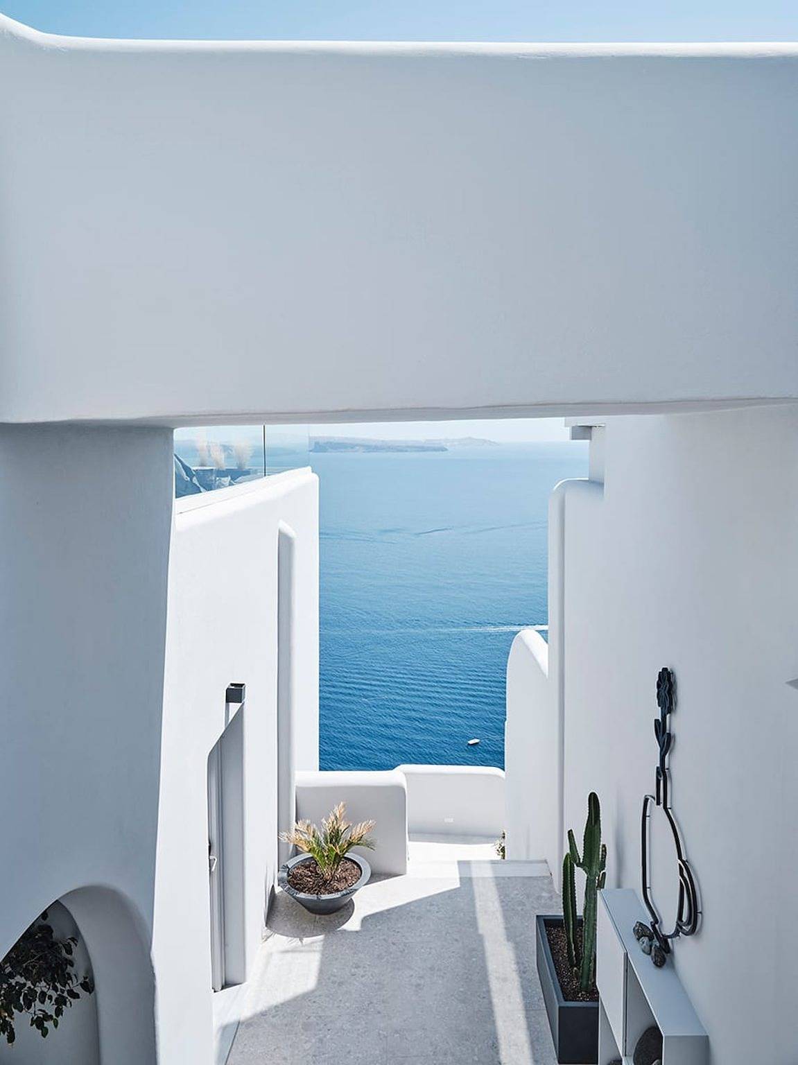 Villa für 2 Personen mit Meerblick in Oia, Santorin