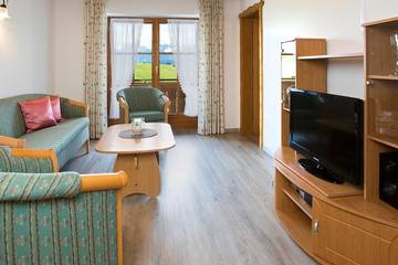 Hütte für 3 Personen, mit Balkon am Forggensee