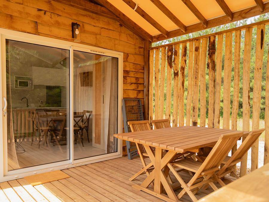 Damona Lodges - Lodge 4 personen - Lodge Ethnique (zonder spa) 1 slaapkamer + slaapbank woonkamer, foto 13