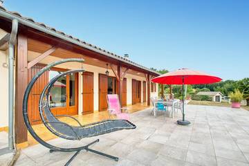 Gîte pour 8 personnes, avec jardin, animaux acceptés à Saint-Martial-de-Valette