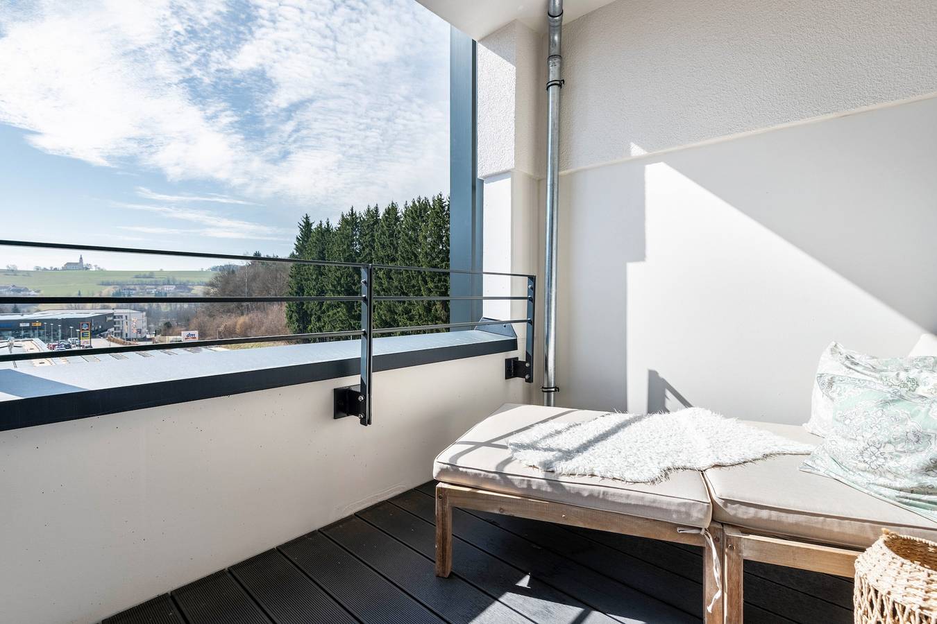 Ganze Wohnung, Apartment 'Bei Stefanie' mit Bergblick, Balkon und Wlan in Bad Kötzting, Ostbayern