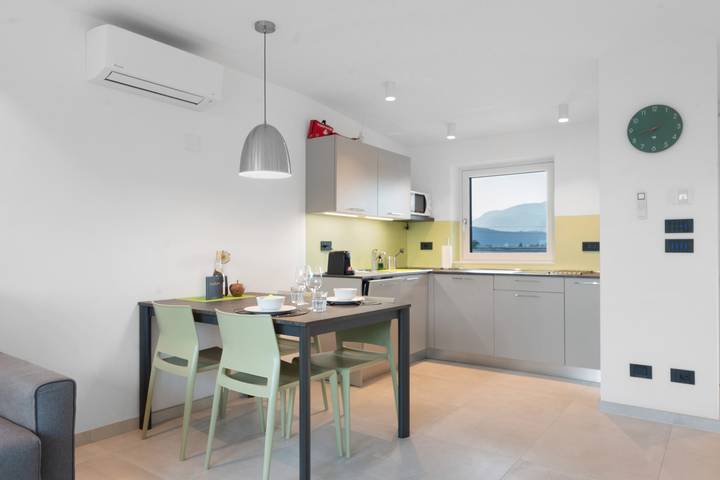 Ganze Wohnung, Bike Apartments Curti "Waldgrün" mit Sonnenterrasse & Alpenpanorama in Pfatten, Fleimstaler Alpen