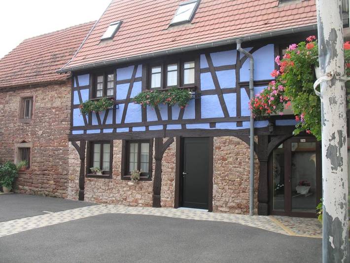 Gîte pour 3 personnes, avec terrasse, animaux acceptés à Marlenheim