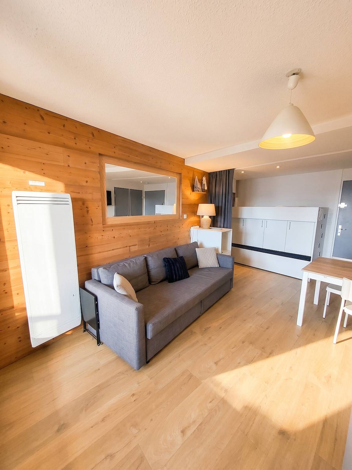 Apartamento entero, Apartamento acogedor en L'Alpe d'Huez 27 m² con vista a la montaña in Huez, Parque Nacional de los Ecrins