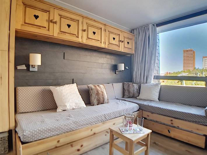 Estudio entero, Estudio renovado para 2 pers. al pie de pistas con balcón in Les Menuires, Saint-Martin-de-Belleville