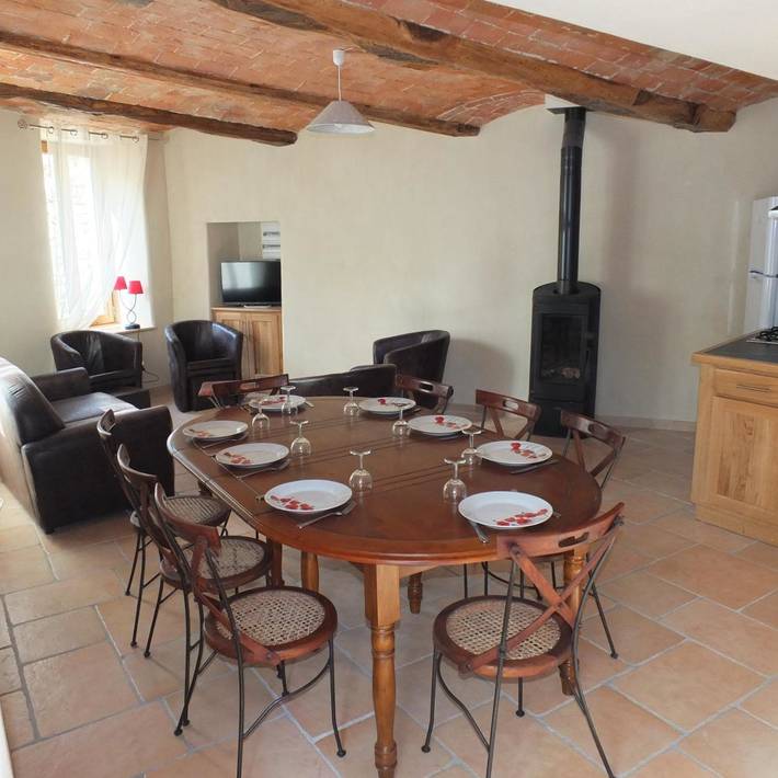 Location de vacances pour 12 personnes, avec piscine ainsi que vue et jardin, animaux acceptés à Mandagout - 4