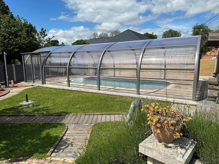 Appartement de vacances pour 6 personnes, avec Terrasse et Jardin ainsi que Piscine et Sauna