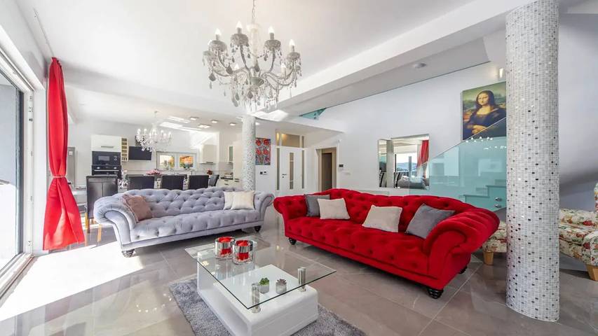 Villa pour 11 personnes, avec piscine ainsi que sauna et terrasse à Šibenik - 3