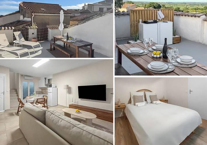 Gîte pour 4 personnes, avec terrasse et vue à Puissalicon - 2