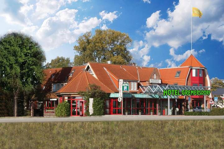 Hotel für 3 Personen, mit Terrasse und Garten in Gremersdorf