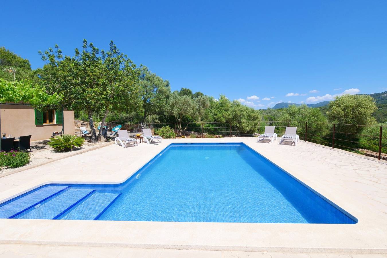 Casa Son Fornes avec piscine, Wi-Fi, jardin et terrasse ; parking disponible in Algaida, Majorque l'intérieur des terres