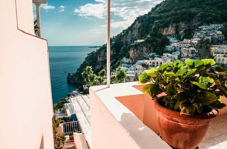 Chambre d’hôte pour 5 personnes, avec balcon et vue, adapté aux familles à Positano - 2