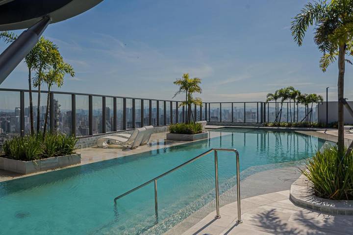 Casas e apartamentos de temporada para 2 pessoas, com vista e sauna e ainda jardim and piscina em Itaim Bibi