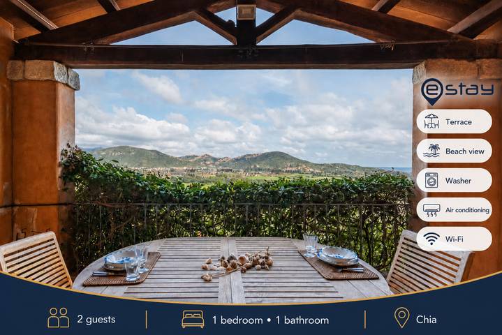Ferienhaus für 2 Personen, mit Balkon/Terrasse und Terrasse in Domus De Maria