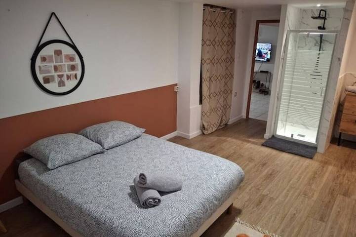 Ganze Wohnung, T3 Villa Roman-Clim- wifi-Tram-Parking-Terrace in Toulouse, Umgebung Toulouse