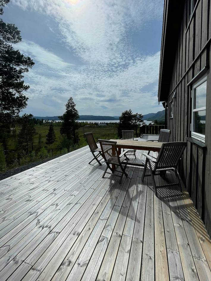 Feriehus for 8 personer, med terrasse og sauna i Telemark