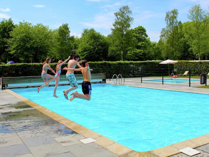 Vakantiehuis voor 16 personen, with zwembad and terras as well as tuin, kindvriendelijk in De Bult