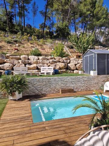 Cottage pour 6 personnes, avec vue ainsi que piscine et jardin à Montferrier-sur-Lez
