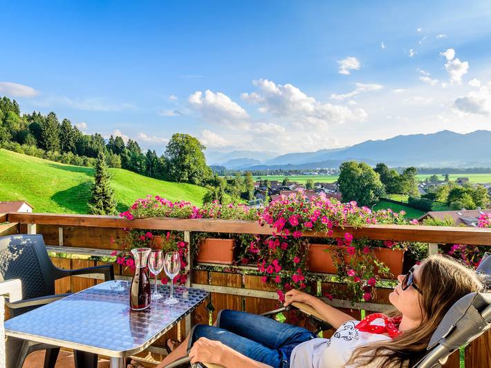 Hütte für 2 Personen, mit Balkon und Garten sowie Sauna, kinderfreundlich im Oberallgäu