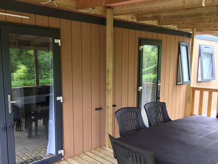 Camping Du Valentin - Mobilheim 6 personen - Prestige 6P - 3 Schlafzimmer mit Klimaanlage in Laruns, Béarn