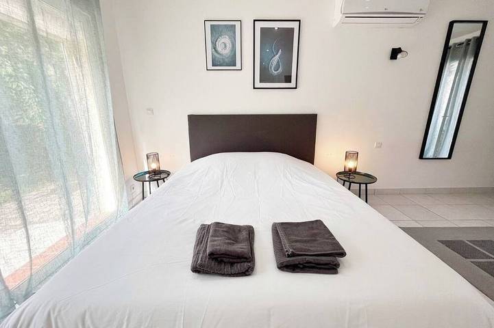 Magnifiquement calme, villa spacieuse de 4 chambres avec piscine privée in Sorède, Céret und Umgebung