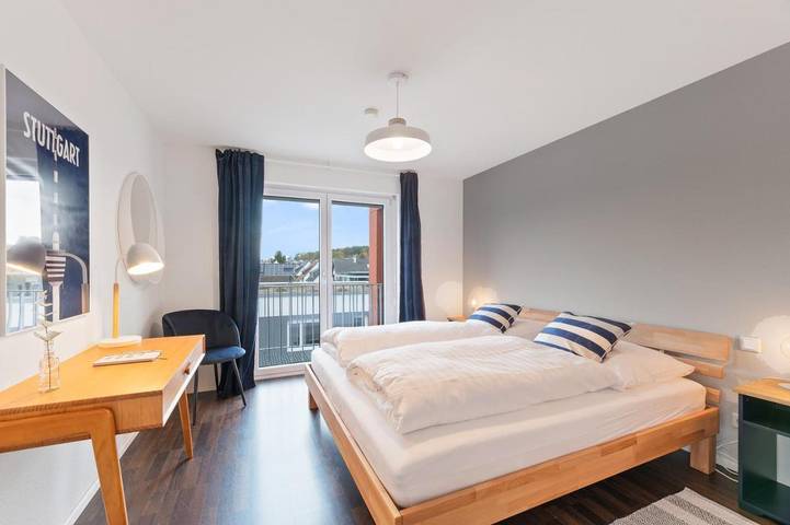 Ferienwohnung für 8 Personen, mit Balkon und Terrasse sowie Ausblick in Leinfelden-Echterdingen - 3