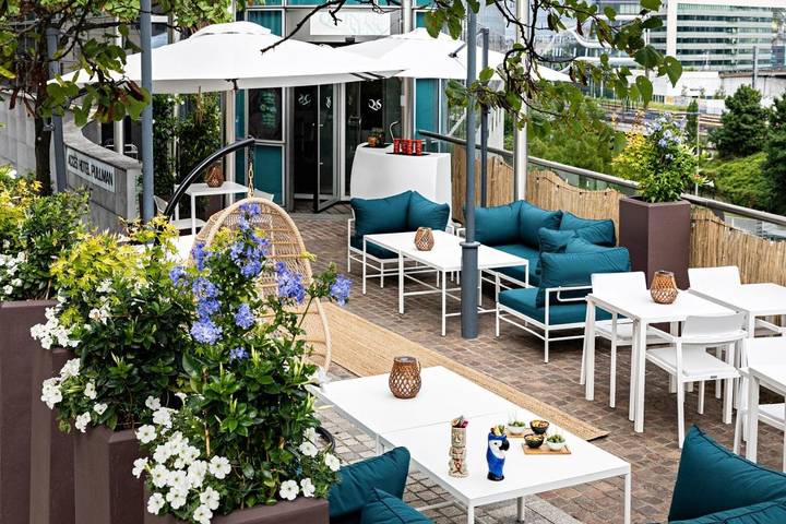 Hôtel pour 3 personnes, avec terrasse ainsi que vue et sauna, animaux acceptés