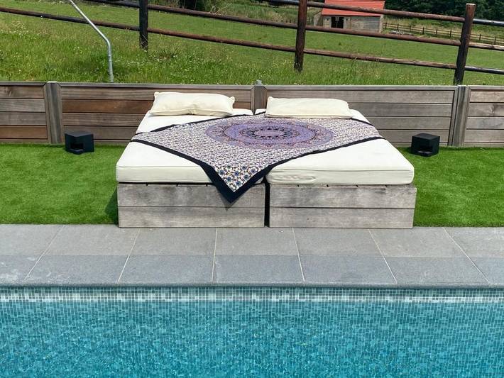 Location de vacances pour 4 personnes, avec vue et piscine ainsi que jardin et sauna à Ellezelles - 3