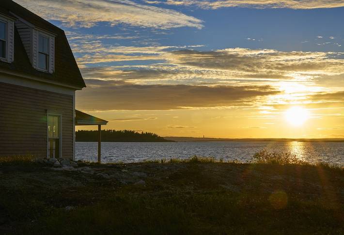 Glamping for 4 people, with terrace and yard, with pets in Maine