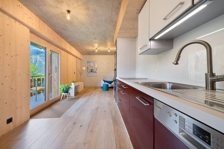 Ganze Wohnung, Appartement 'C’Emile - 74390' mit Bergblick, Gemeinschaftsgarten und WLAN in Châtel, Les Portes du Soleil