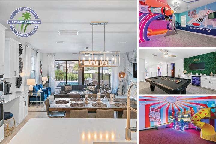 Vacation rental for 14 people, with balcony/terrace and children pool as well as pool in Celebration