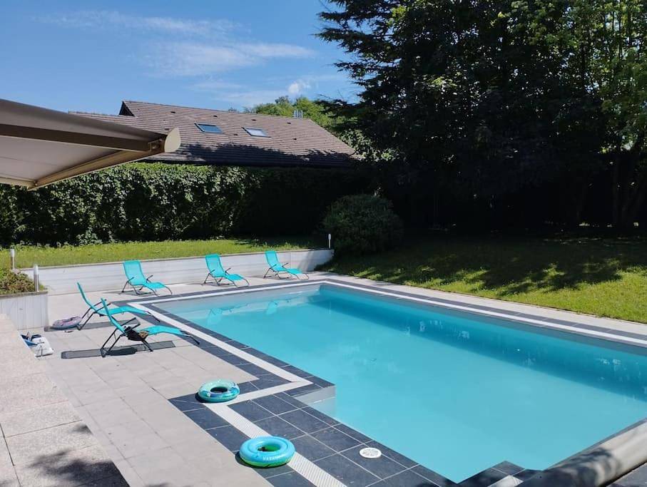 Villa Armonia, piscine chauffée, jacuzzi et jardin à 5mn du lac d Annecy in Doussard, Parc naturel régional du Massif des Bauges