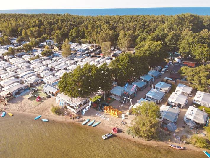 Camping für 5 Personen, mit Ausblick, mit Haustier in Halbinsel Hel
