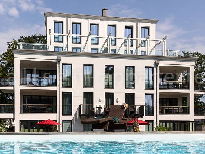Ferienwohnung für 4 Personen, mit Balkon und Terrasse sowie Garten in Binz