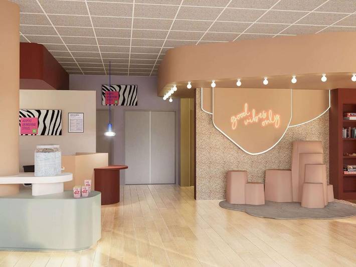 Hôtel pour 4 personnes, avec terrasse, animaux acceptés