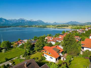 Ferienwohnung für 4 Personen, mit Garten und Ausblick sowie Balkon in Hopfen am See