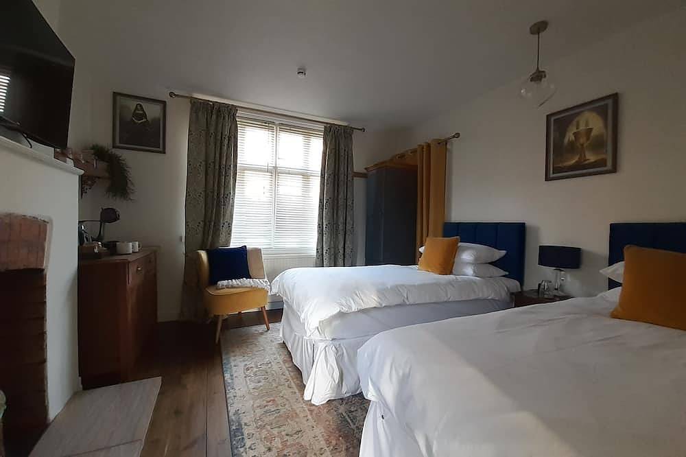 Komfort-Doppelbett oder zwei Einzelbetten-Ensuite mit Dusche in Glastonbury, Somerset