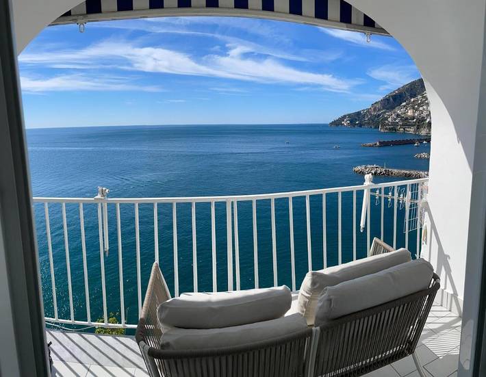 Vakantiehuis voor 3 personen, met uitzicht en terras in Amalfi