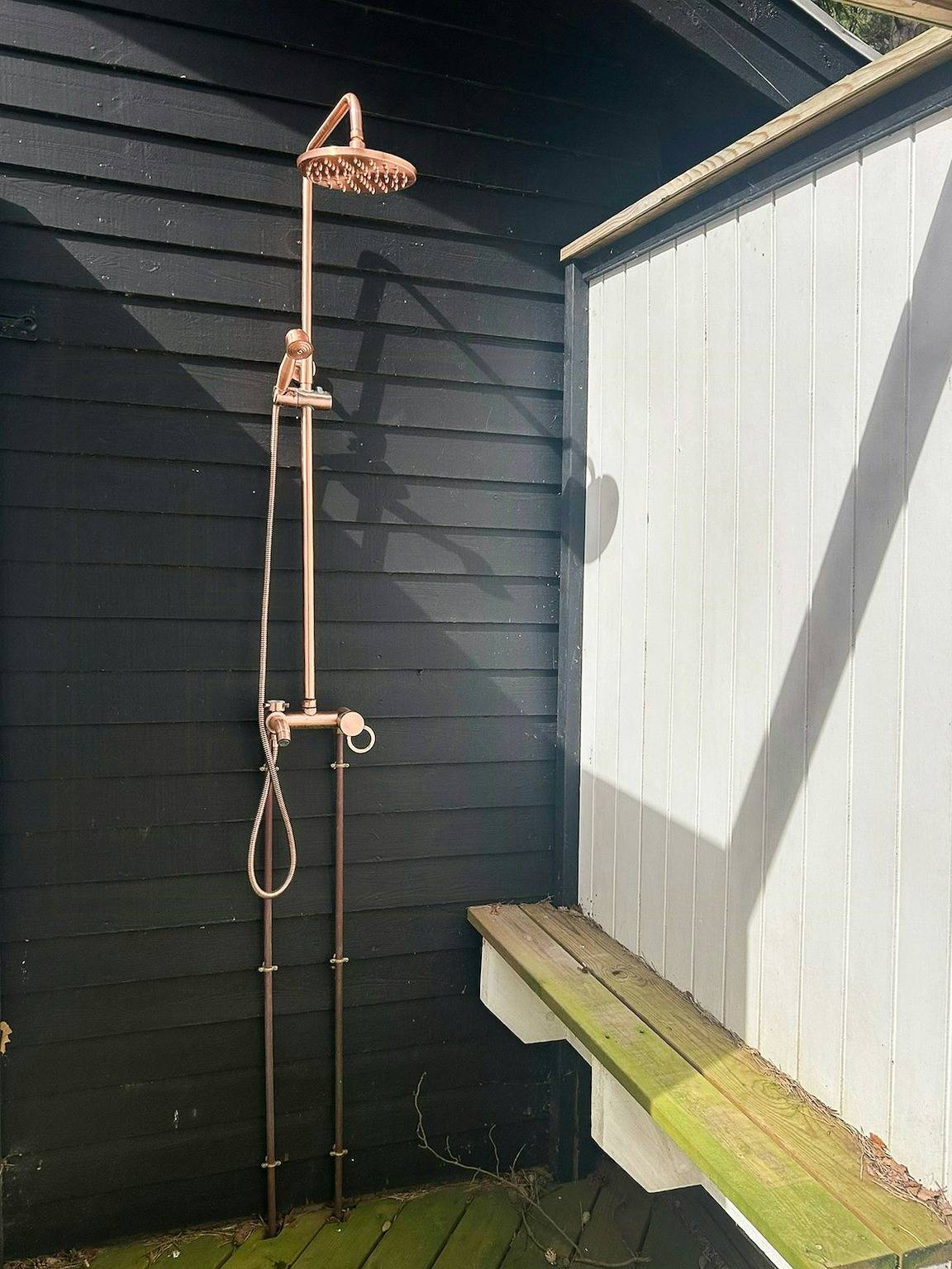 Adgang til havet fra naturgrund med udebruser in Væggerløse, Svenske Østersøen