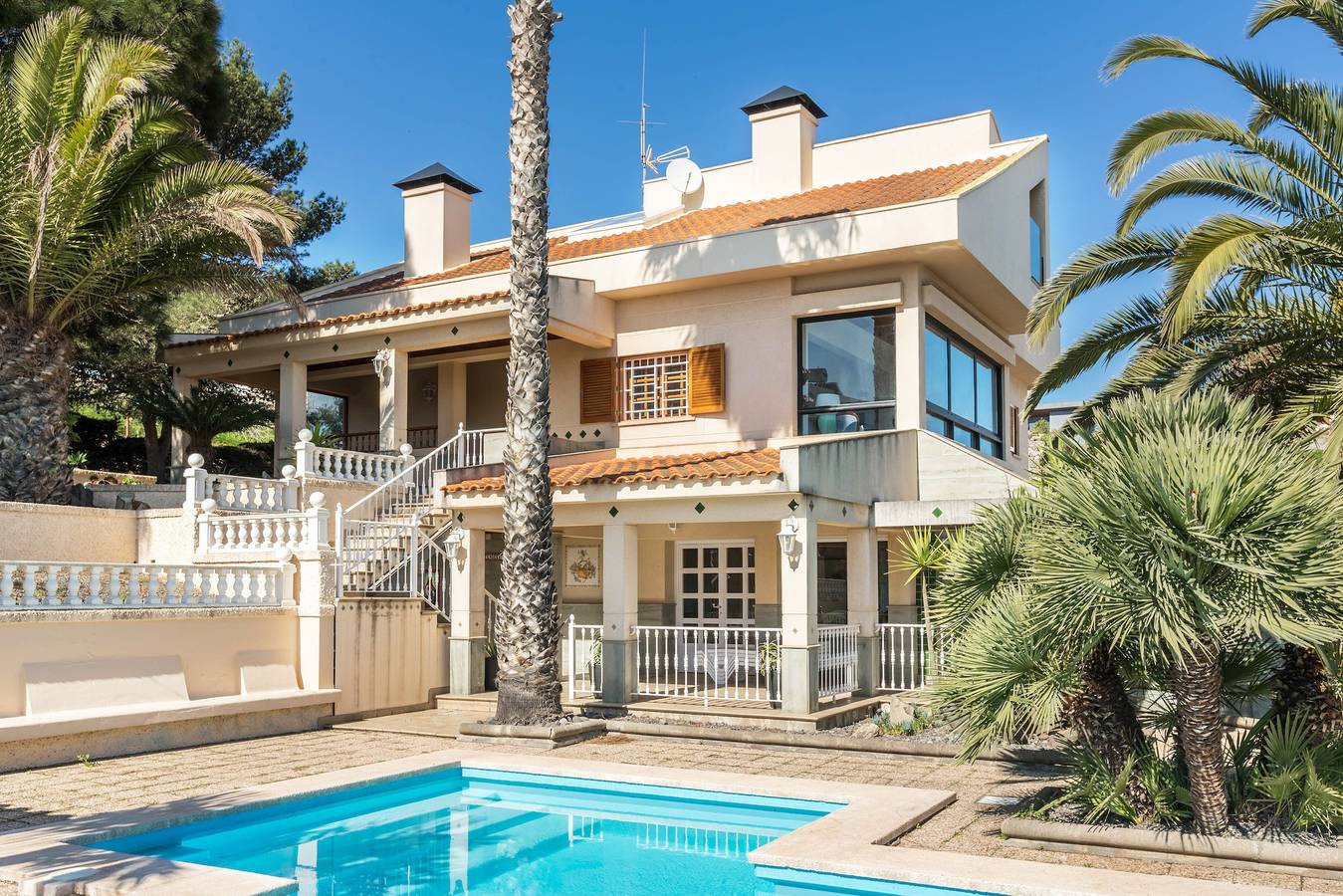 "Teresita High Views" mit Panoramablick, Privatem Pool, Wlan, Garten und Terrasse in Las Brisas, Santa Brígida